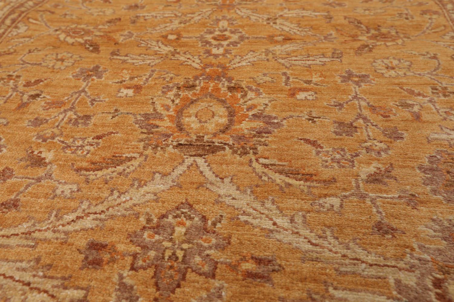 3'6" x 5' Hand Knotted 100% Wool Chobi Peshawar Traditional Area Rug Caramel-3