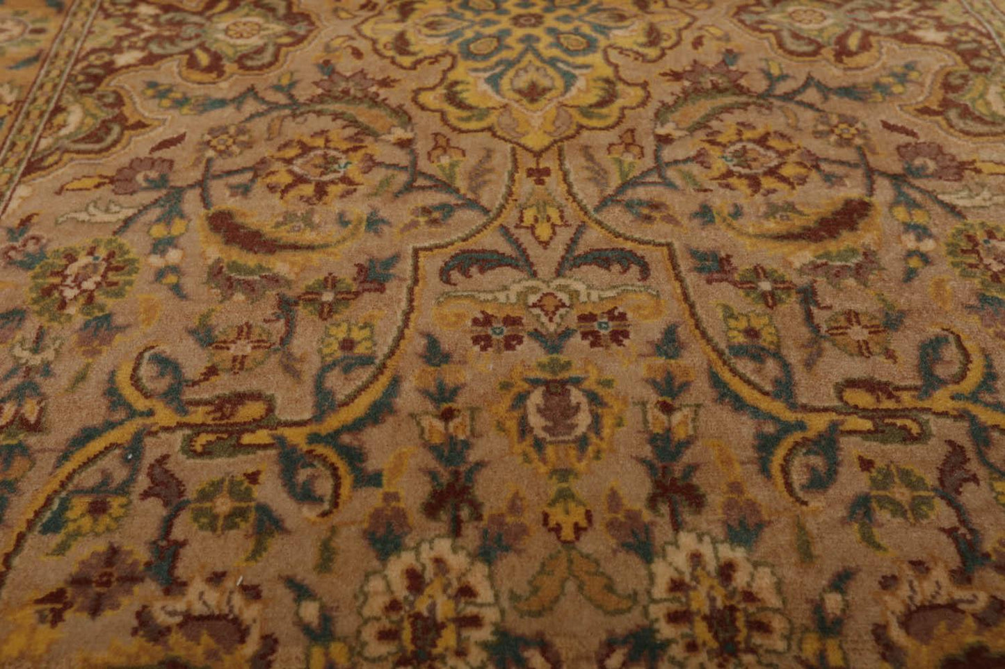 2'7" x 4'4" Hand Knotted 100% Wool Pak Persian 250 KPSI Oriental Area Rug Tan-4