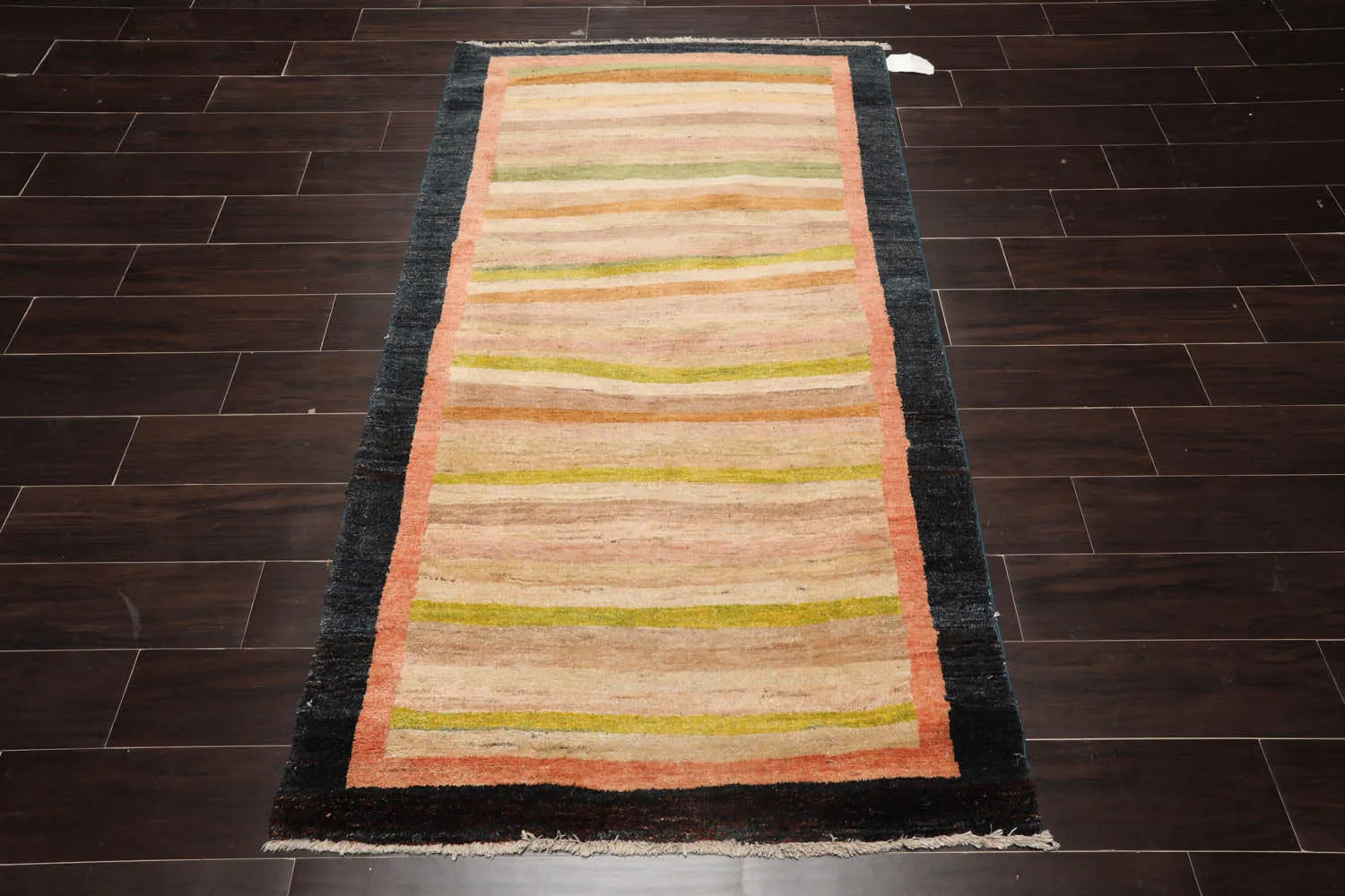 3' 6''x6' 2'' Beige, Taupe Hand Knotted 100% Wool Peshawar Modern & Contemporary Oriental Area Rug-1