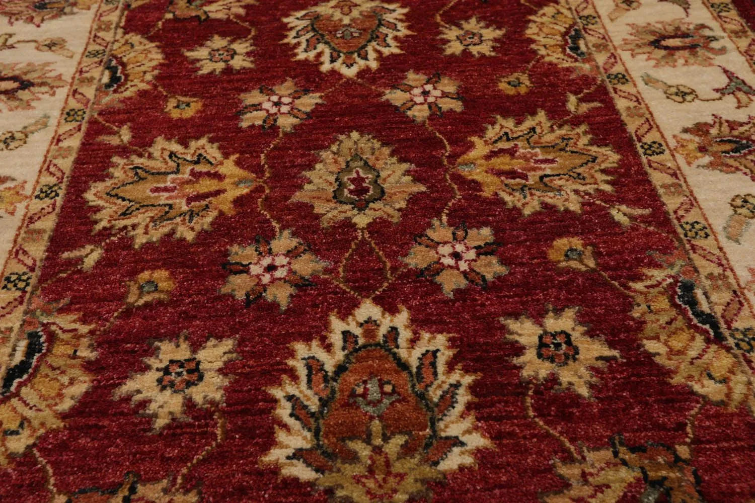 3' x 5' Hand Knotted 100% Wool Agra Traditional Oriental Area Rug Rusty Red-4