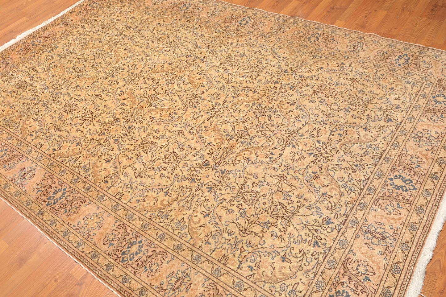 6'8" x 9'8" Hand Knotted Authentic Oushak 100% Wool Oriental Area Rug Beige-2