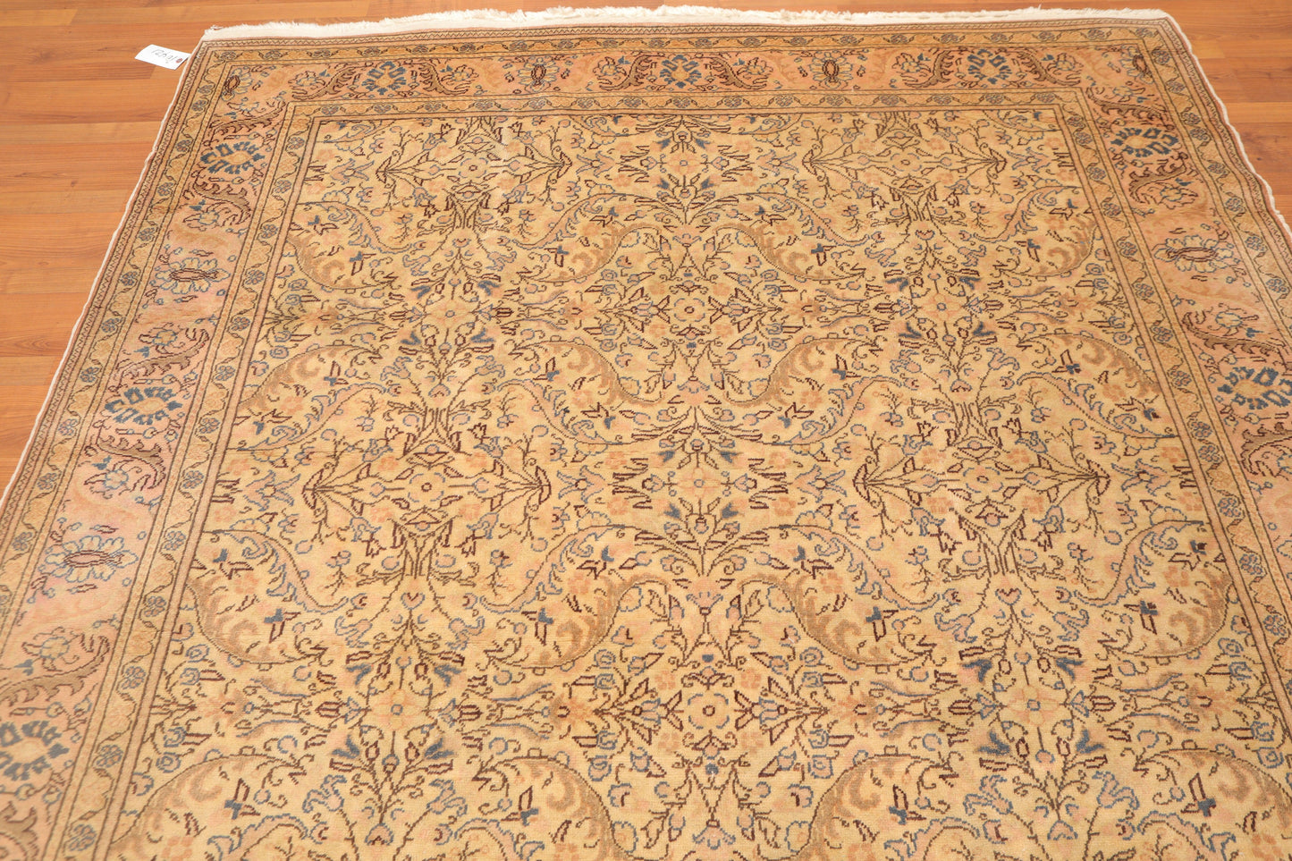 6'8" x 9'8" Hand Knotted Authentic Oushak 100% Wool Oriental Area Rug Beige-4