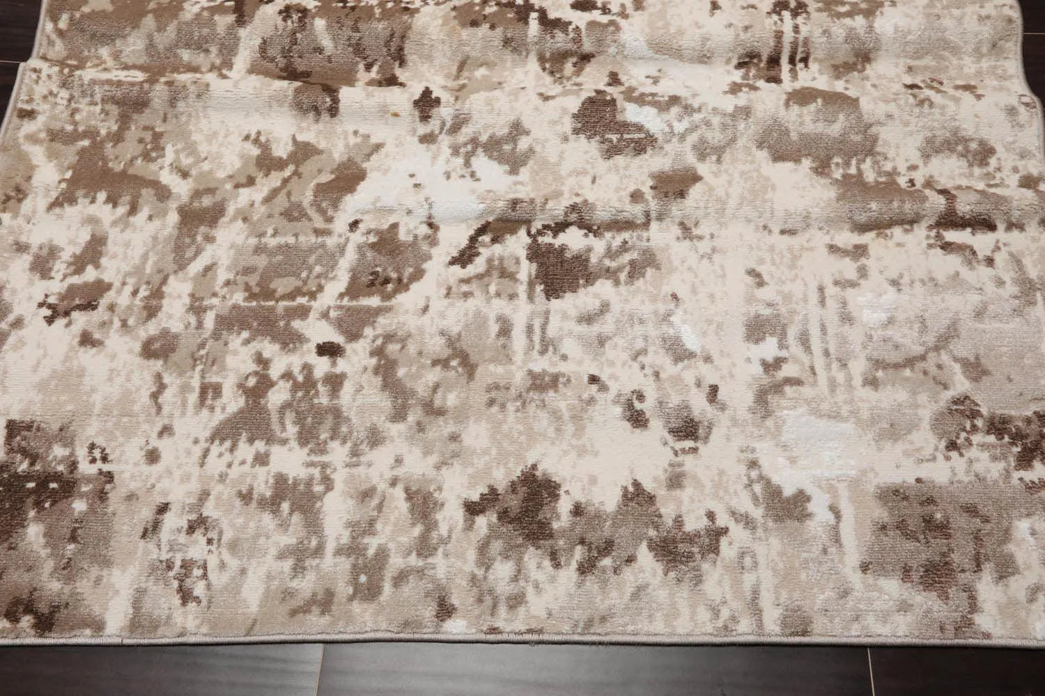 5' x 7' Modern Abstract 100% Polypropylene Oriental Area Rug Ivory-2