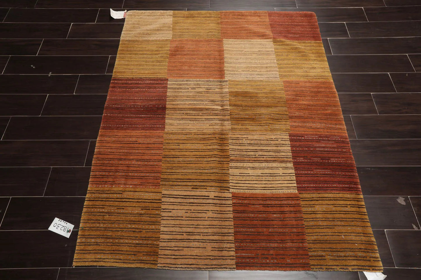 3x5 Rust, Gold Hand Knotted Tibetan 100% Wool Michaelian & Kohlberg Traditional Oriental Area Rug-2
