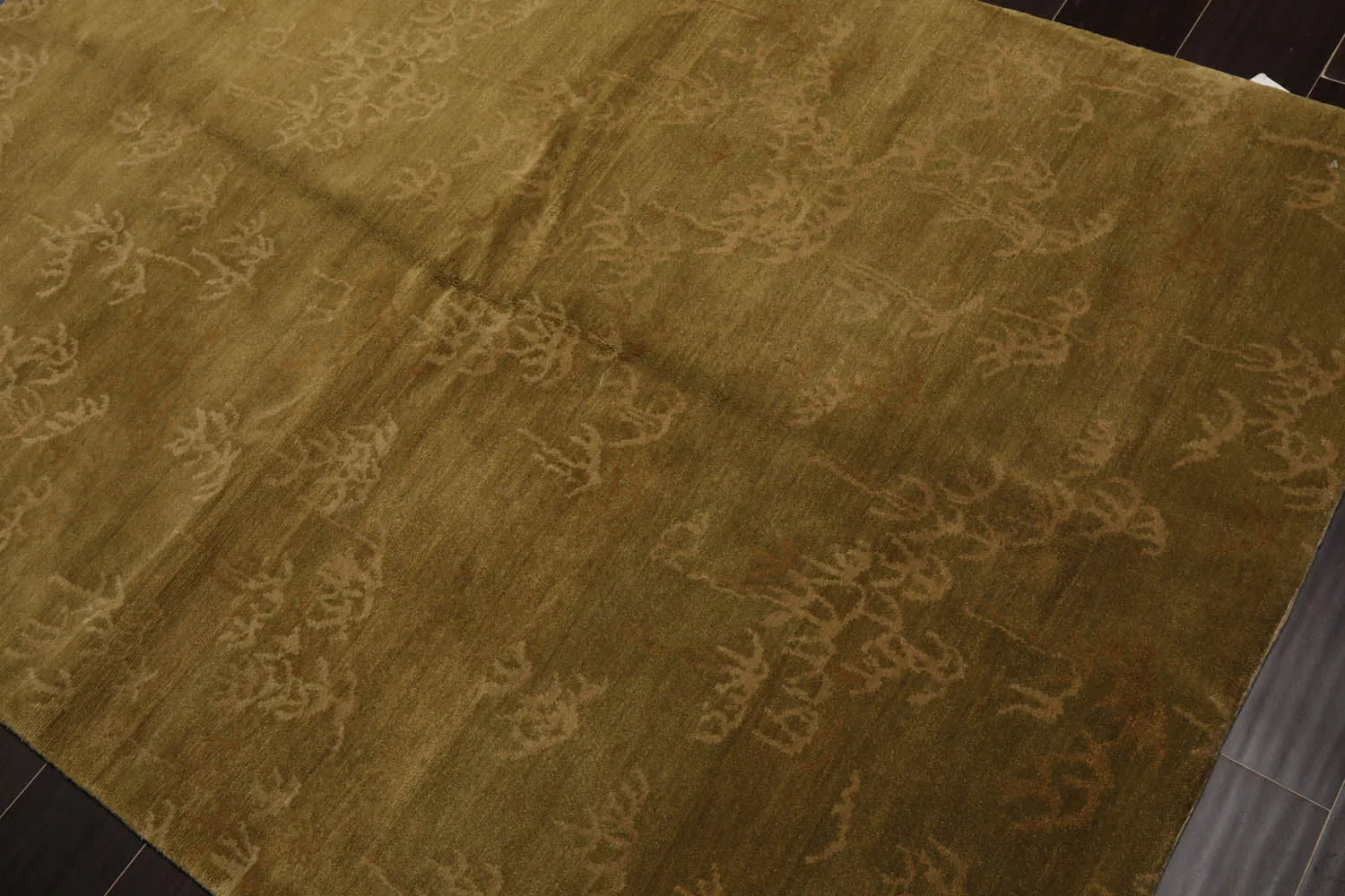 4x6 Lime Hand Knotted Tibetan 100% Wool Michaelian & Kohlberg Traditional Oriental Area Rug-3