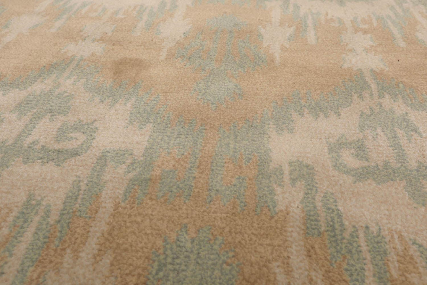 5'1" x 8'7" Handmade 100% Wool Ikat Oriental Area Rug Modern Tan-3