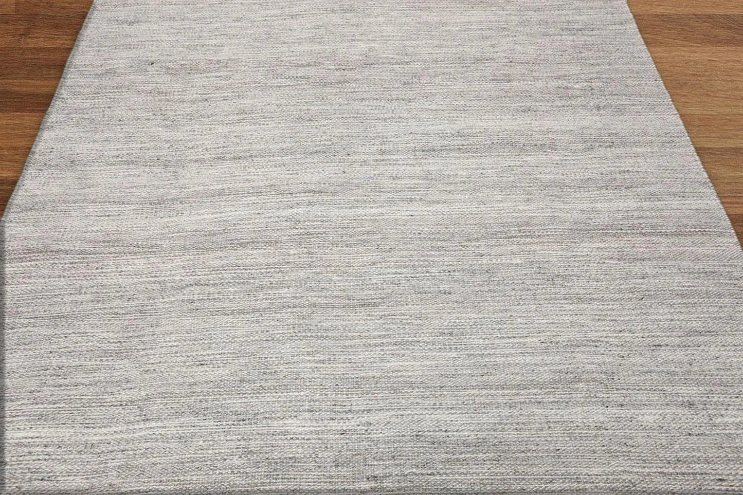 Multi Sizes Hand Woven Dhurry 100% Wool Oriental Area Rug Silver, Gray Color-4