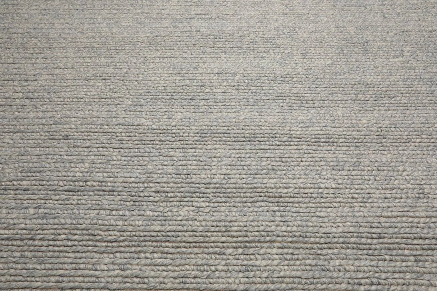 10’ x 14’ Modern Berber Textured Thick Pile Area Rug Ash Gray Hand Woven Wool-4