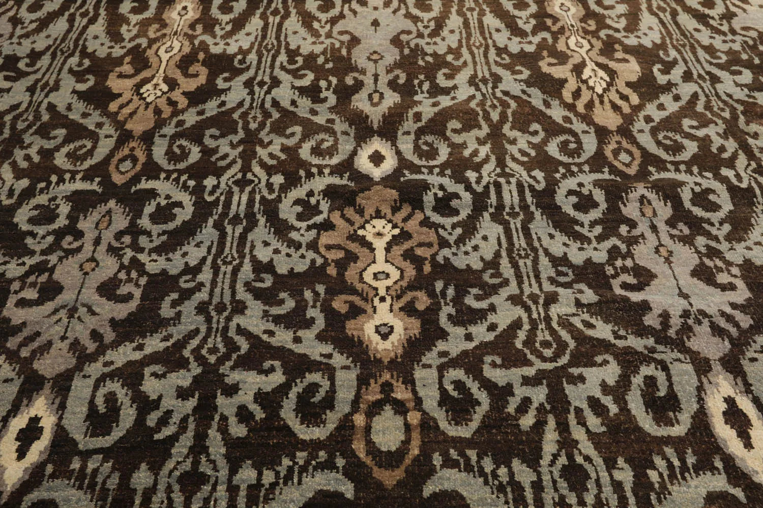 8x10 Brown Hand Knotted Tibetan 100% Wool Transitional Oriental Area Rug-4