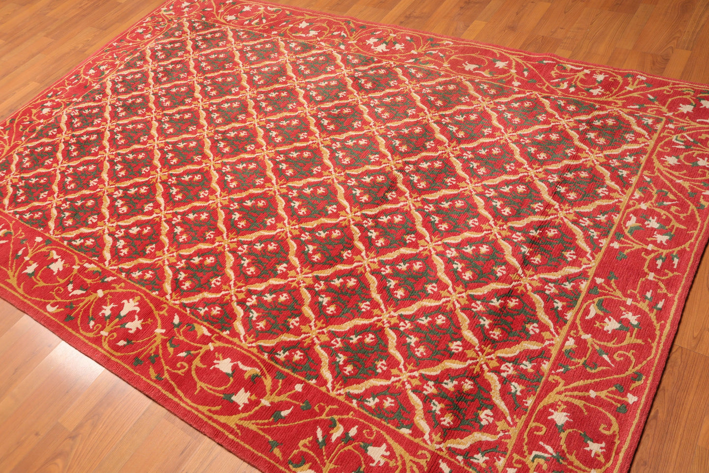 6' x 9' Hand Knotted Classic European Wool Tibetan Oriental Area Rug Rose-2
