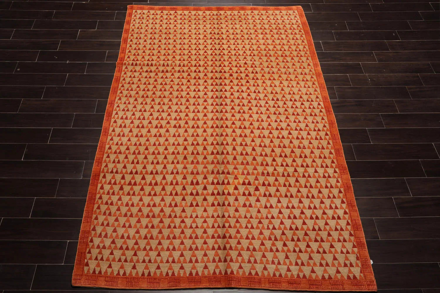 6x9 Beige Hand Knotted Tibetan 100% Wool Michaelian & Kohlberg Modern & Contemporary Oriental Area Rug-2