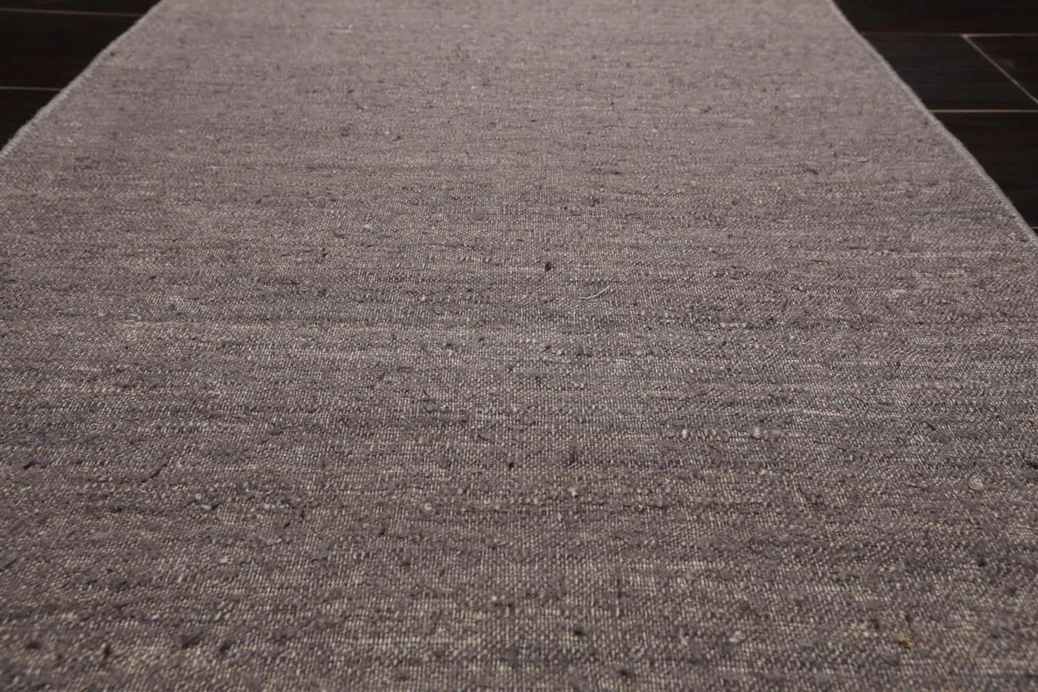 2' x 3' Hand Woven Silk Modern Flatweave Kilim Oriental Area Rug Dark Taupe-2
