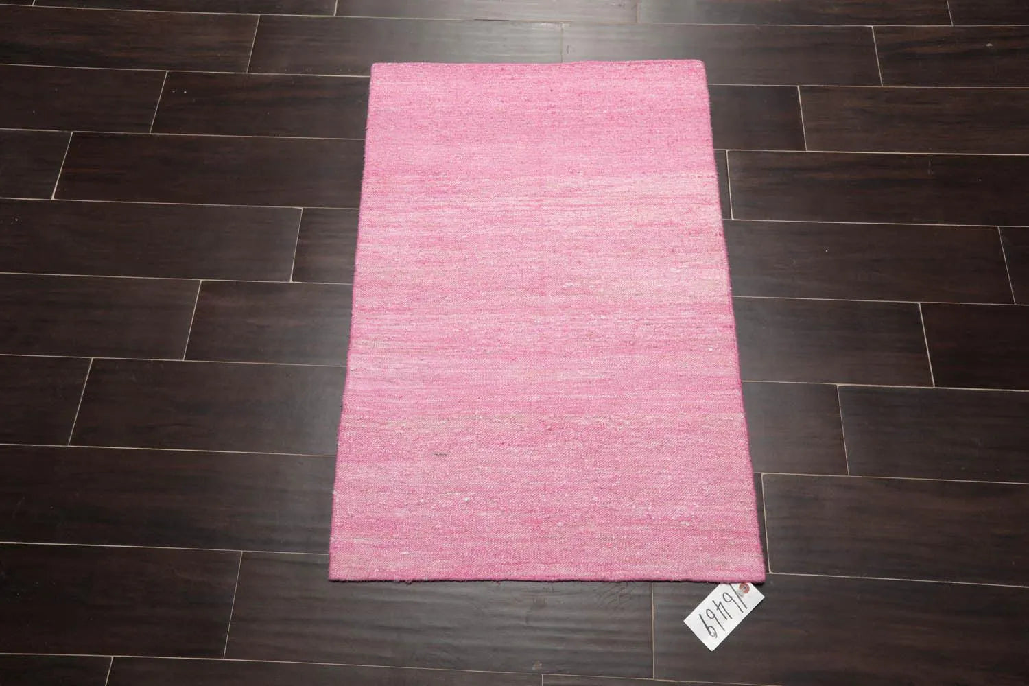 2' x 3' Hand Woven 100% Silk Modern Flatweave Kilim Oriental Area Rug Pink-1