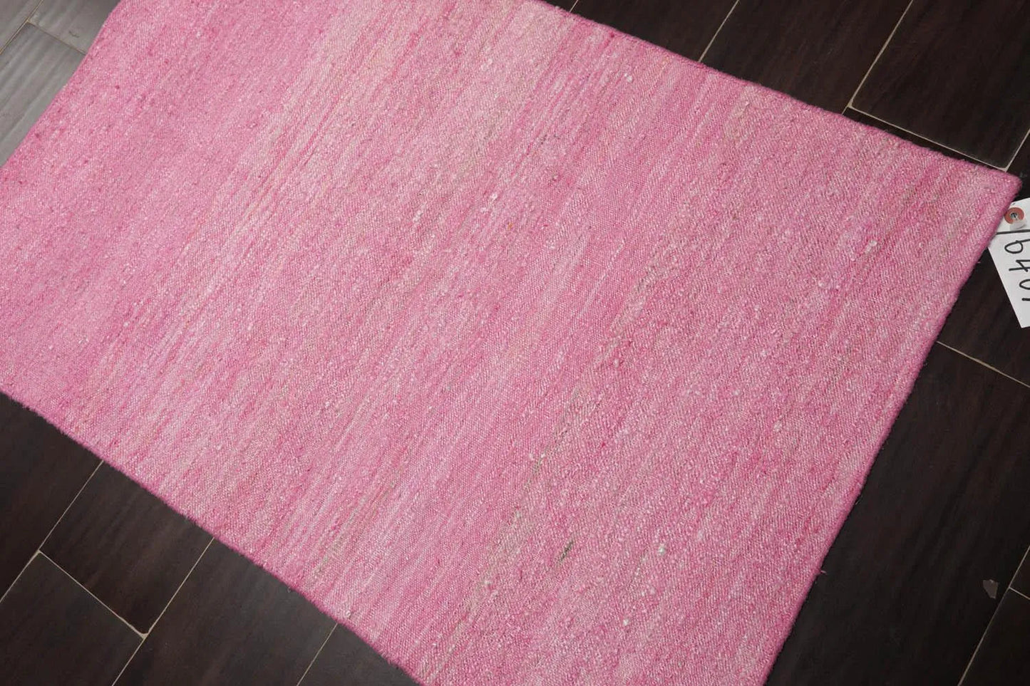 2' x 3' Hand Woven 100% Silk Modern Flatweave Kilim Oriental Area Rug Pink-2