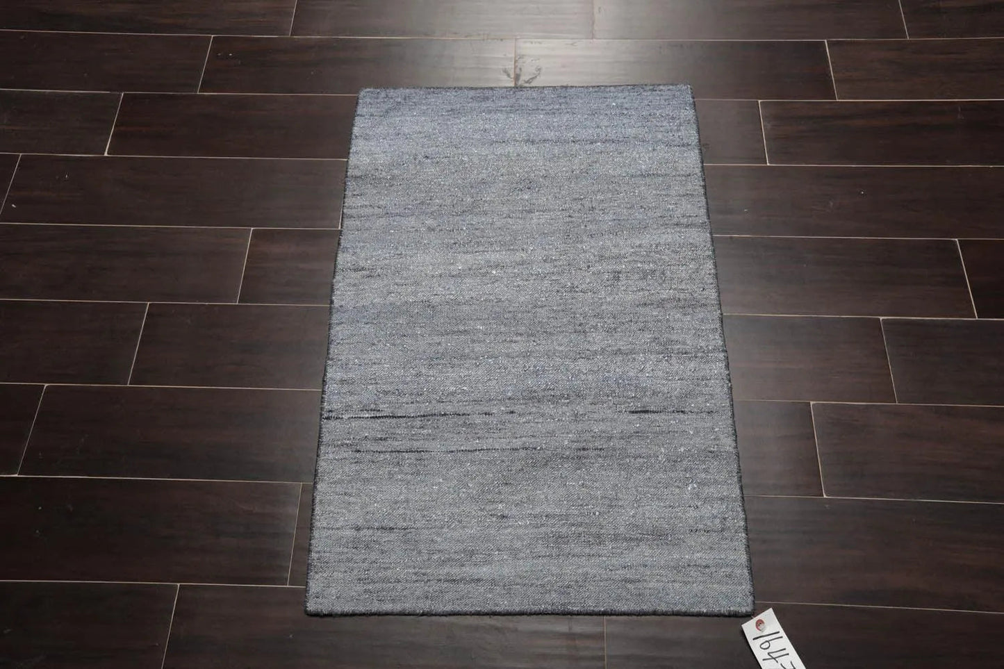2' x 3' Hand Woven 100% Silk Modern Flatweave Kilim Oriental Area Rug Gray-1