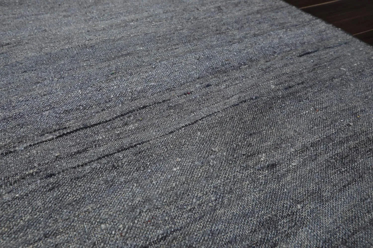 2' x 3' Hand Woven 100% Silk Modern Flatweave Kilim Oriental Area Rug Gray-2