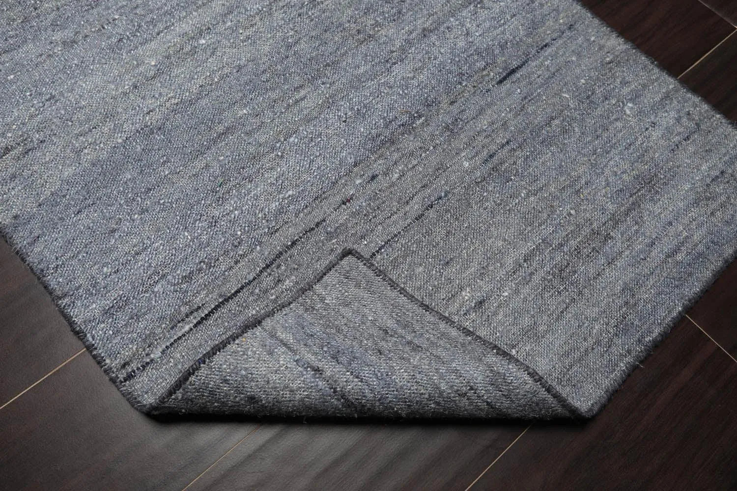 2' x 3' Hand Woven 100% Silk Modern Flatweave Kilim Oriental Area Rug Gray-3