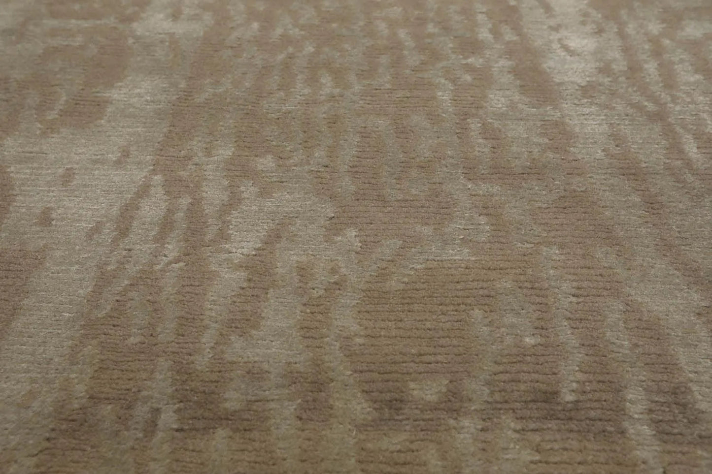 2' x 3' Hand Knotted Wool & Silk Modern Tibetan Oriental Area Rug Gray-2