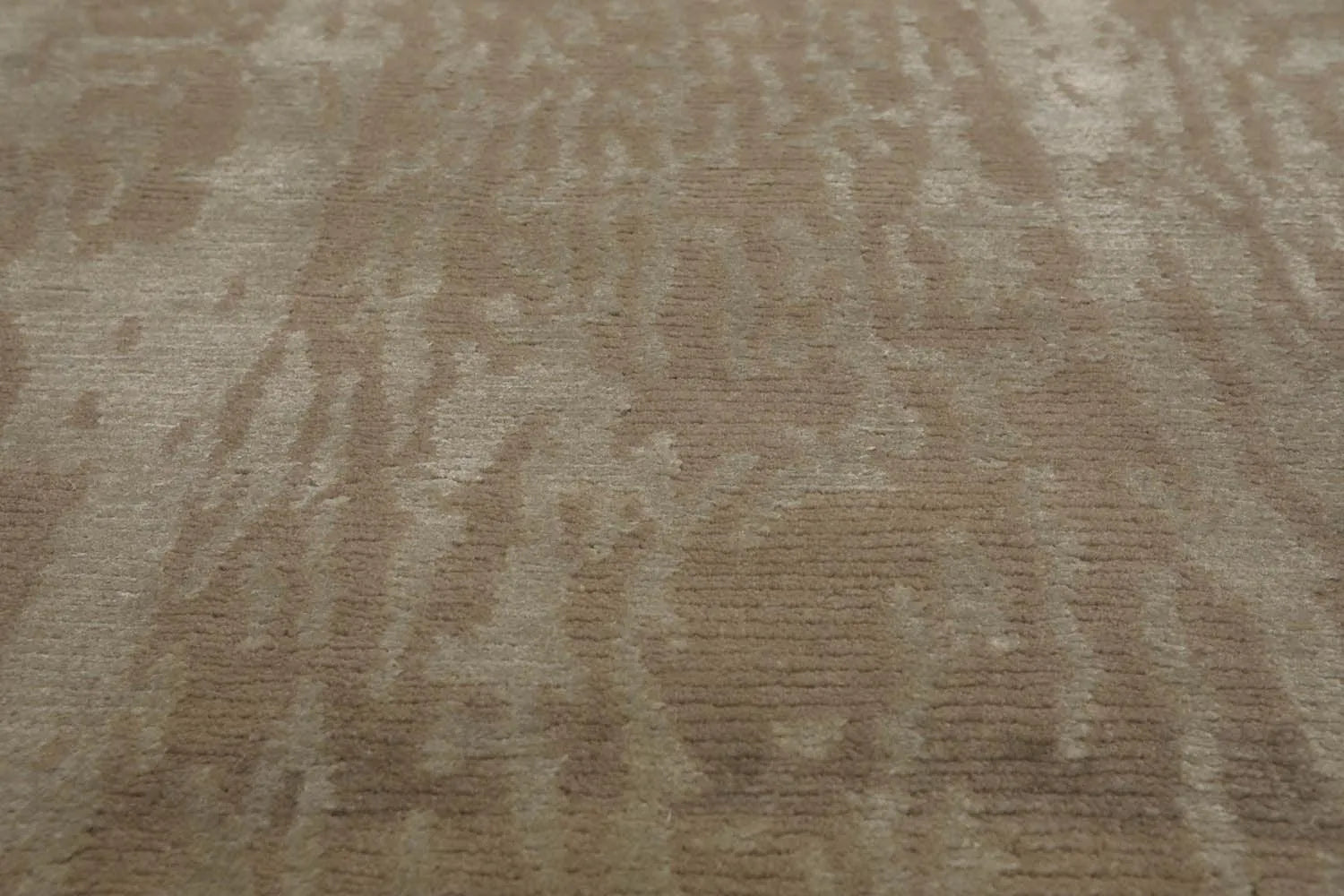 2' x 3' Hand Knotted Wool & Silk Modern Tibetan Oriental Area Rug Gray-2