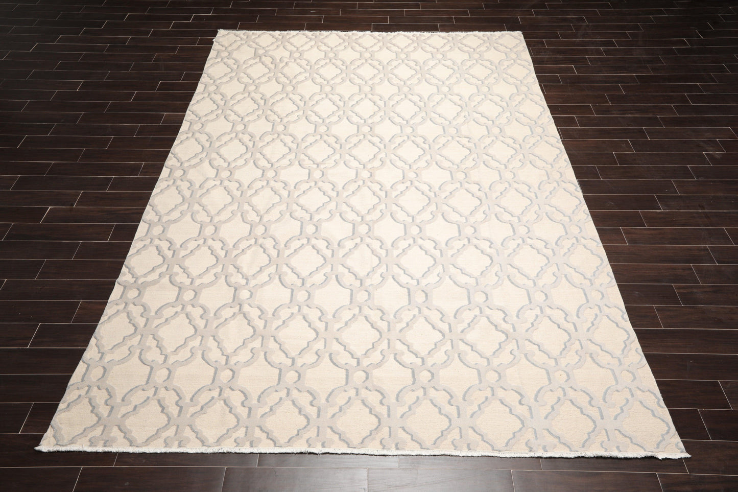 8'11" x 12'8" Hand Knotted Wool Peshawar Oriental Area Rug Gray/Slate Modern-1