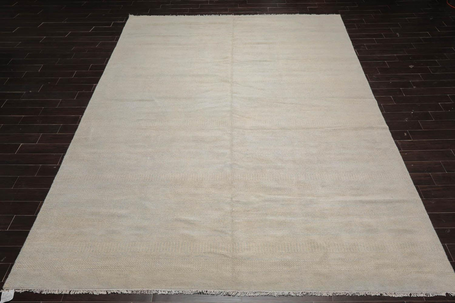 10'2''x14'04" Hand Knotted Wool & Bamboo Silk Tibetan Oriental Area Rug Beige-1