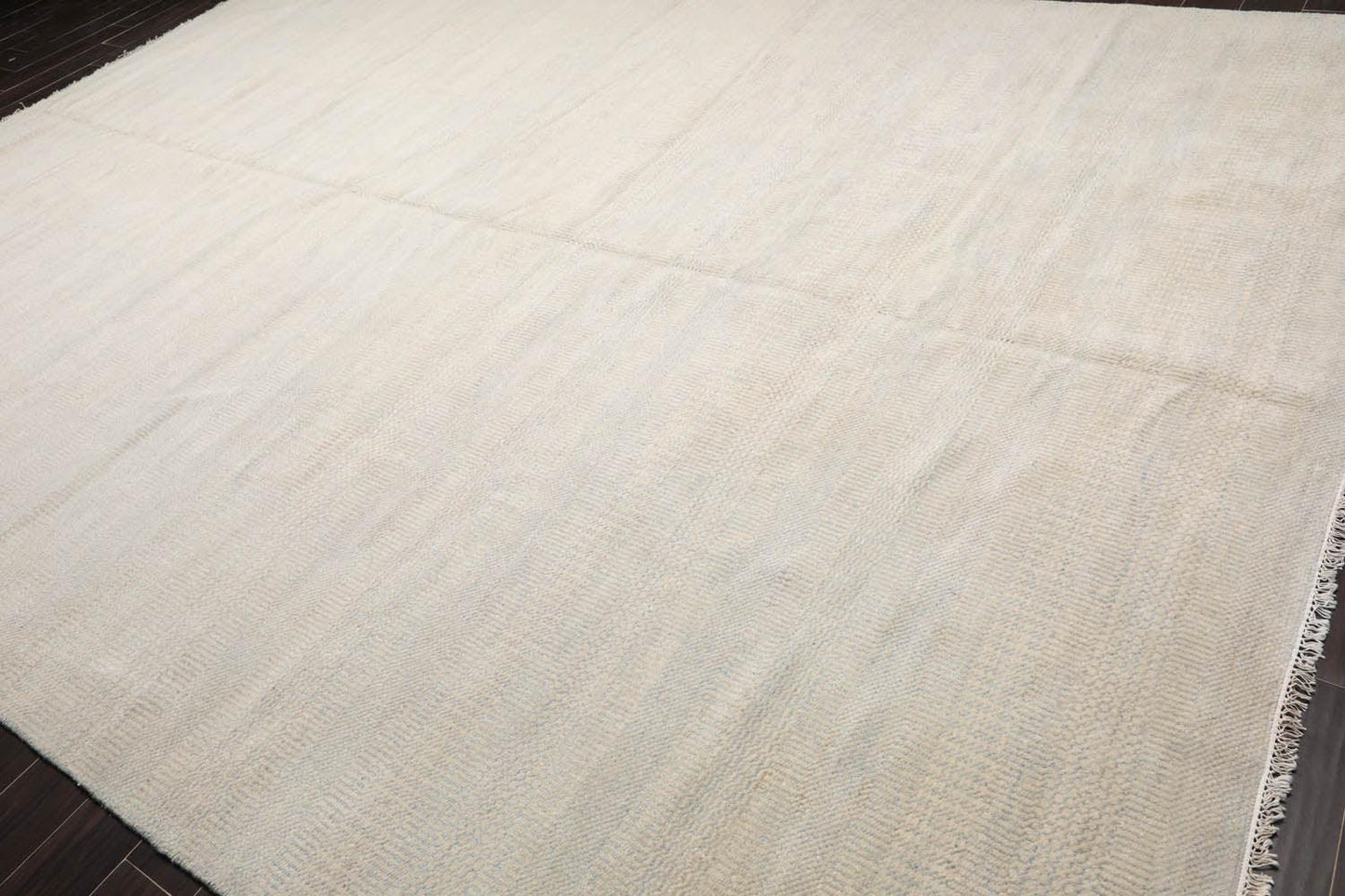 10'2''x14'04" Hand Knotted Wool & Bamboo Silk Tibetan Oriental Area Rug Beige-2