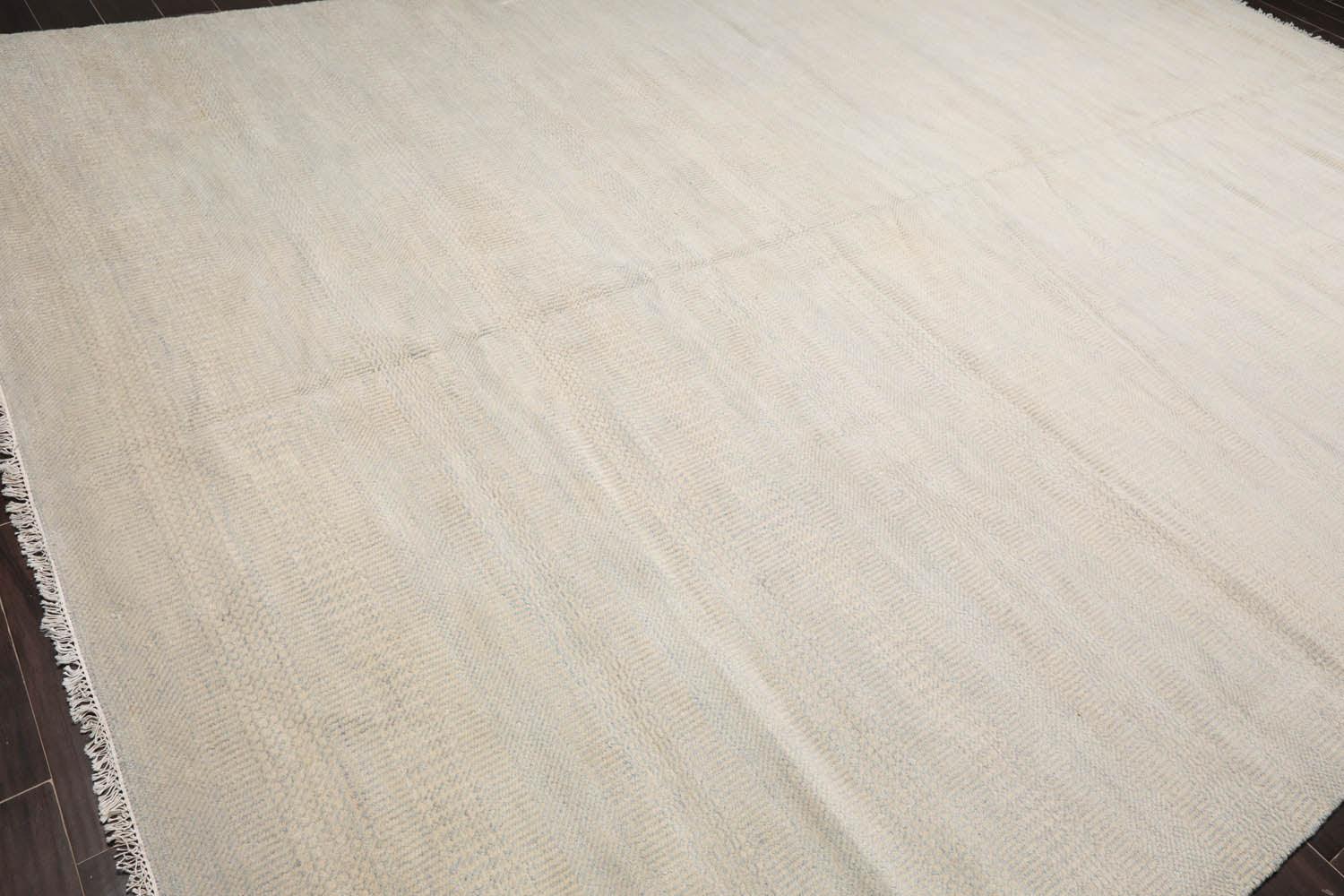 10'2''x14'04" Hand Knotted Wool & Bamboo Silk Tibetan Oriental Area Rug Beige-3