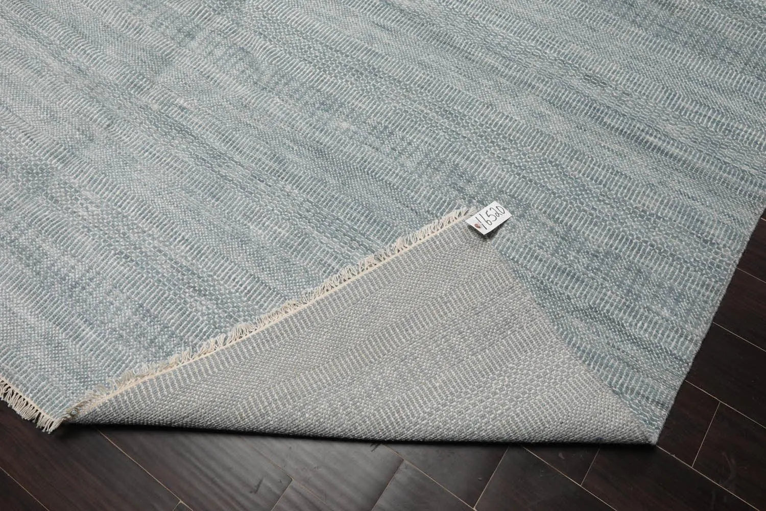 9’x12 Hand Knotted Wool & Bamboo Silk Tibetan Oriental Area Rug Slate-3
