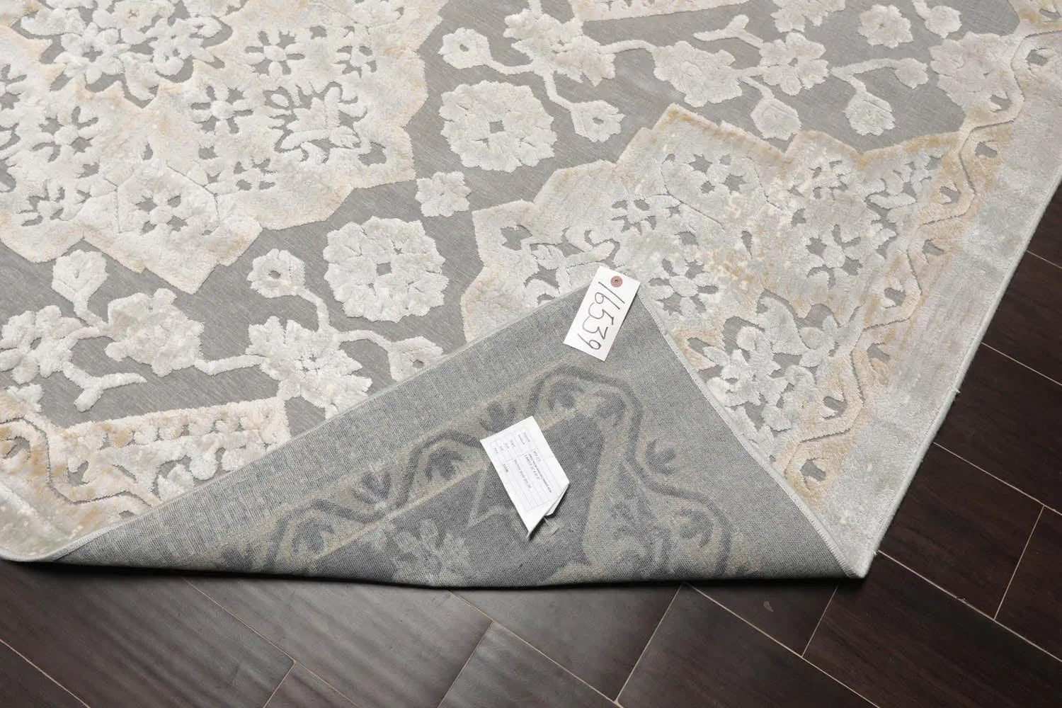 7'11” x 11'2” Designer Modern High Low Pile 100% Polypropylene Area Rug Gray-4
