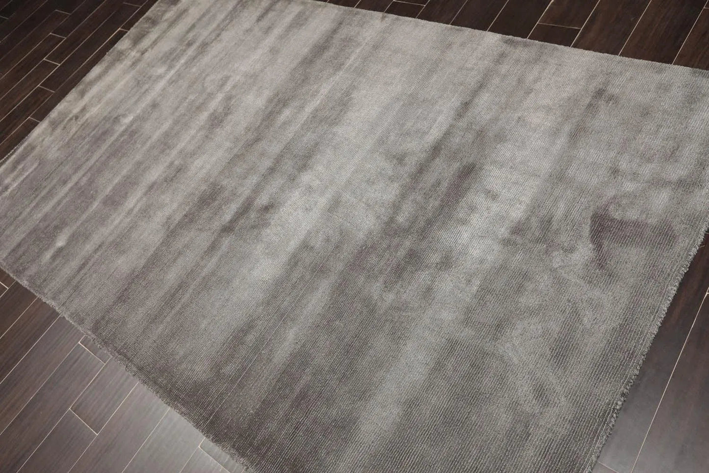 Multi Size Dark Gray Hand Tufted 100% Wool Modern & Contemporary Oriental Area Rug-0