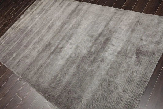 Multi Size Dark Gray Hand Tufted 100% Wool Modern & Contemporary Oriental Area Rug-0
