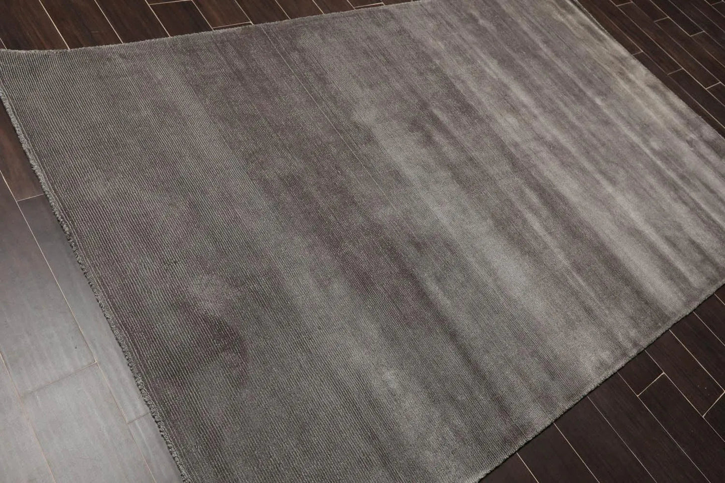 Multi Size Dark Gray Hand Tufted 100% Wool Modern & Contemporary Oriental Area Rug-1