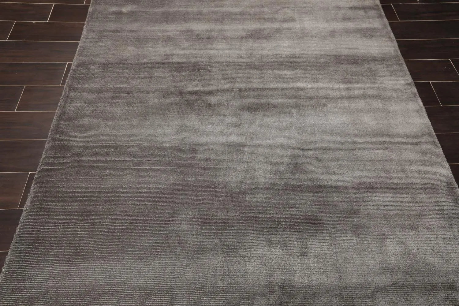 Multi Size Dark Gray Hand Tufted 100% Wool Modern & Contemporary Oriental Area Rug-2