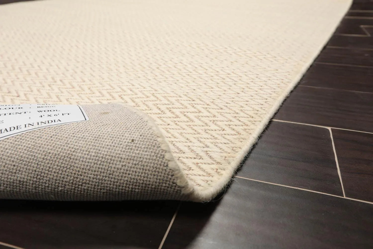 Multi Size Beige, Tan Hand Tufted Handmade 100% Wool Traditional Oriental Area Rug-4