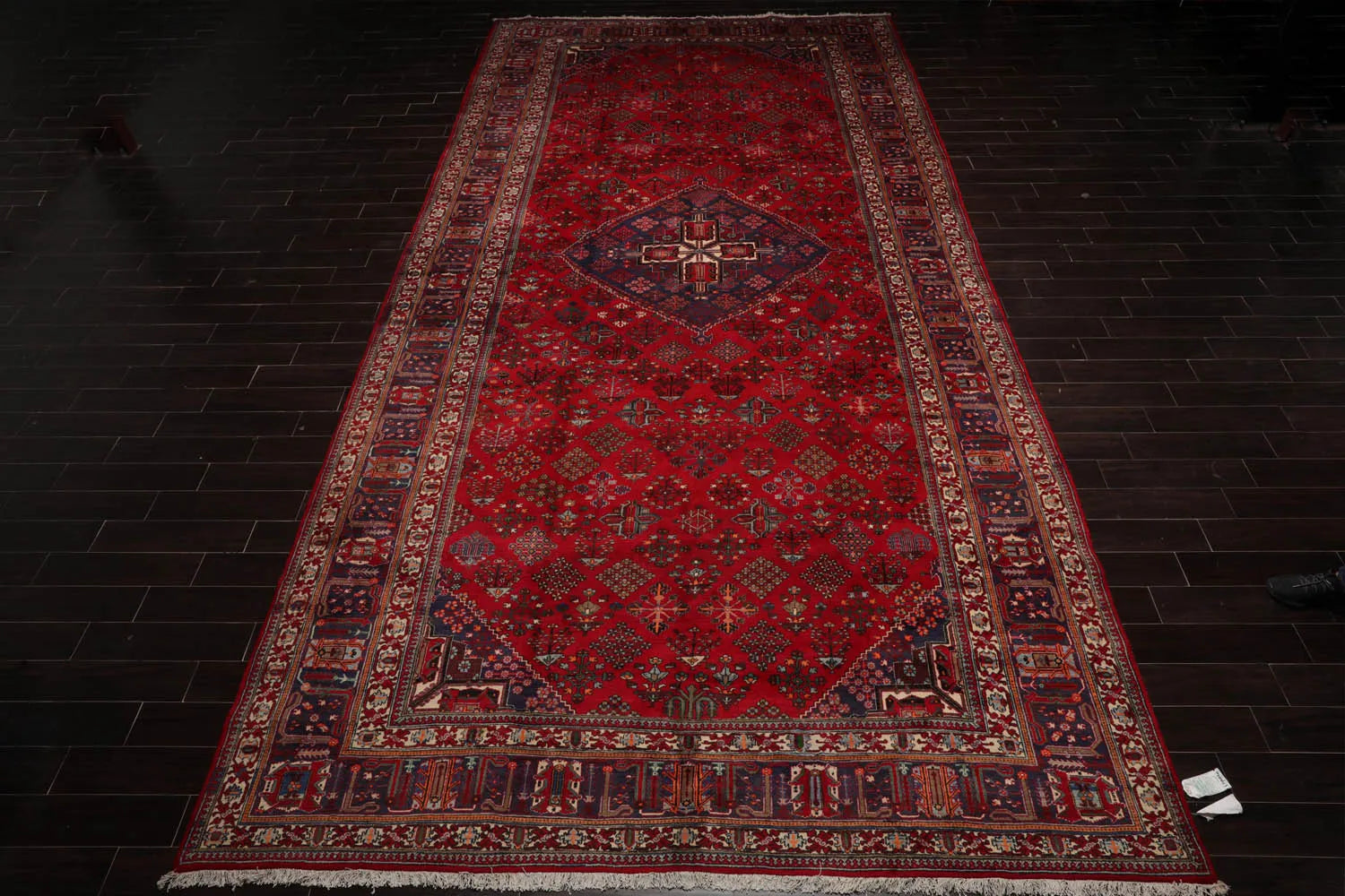 9'9"x19'4" Palace Red Hand Knotted 100% Wool Traditional Oriental Area Rug-2