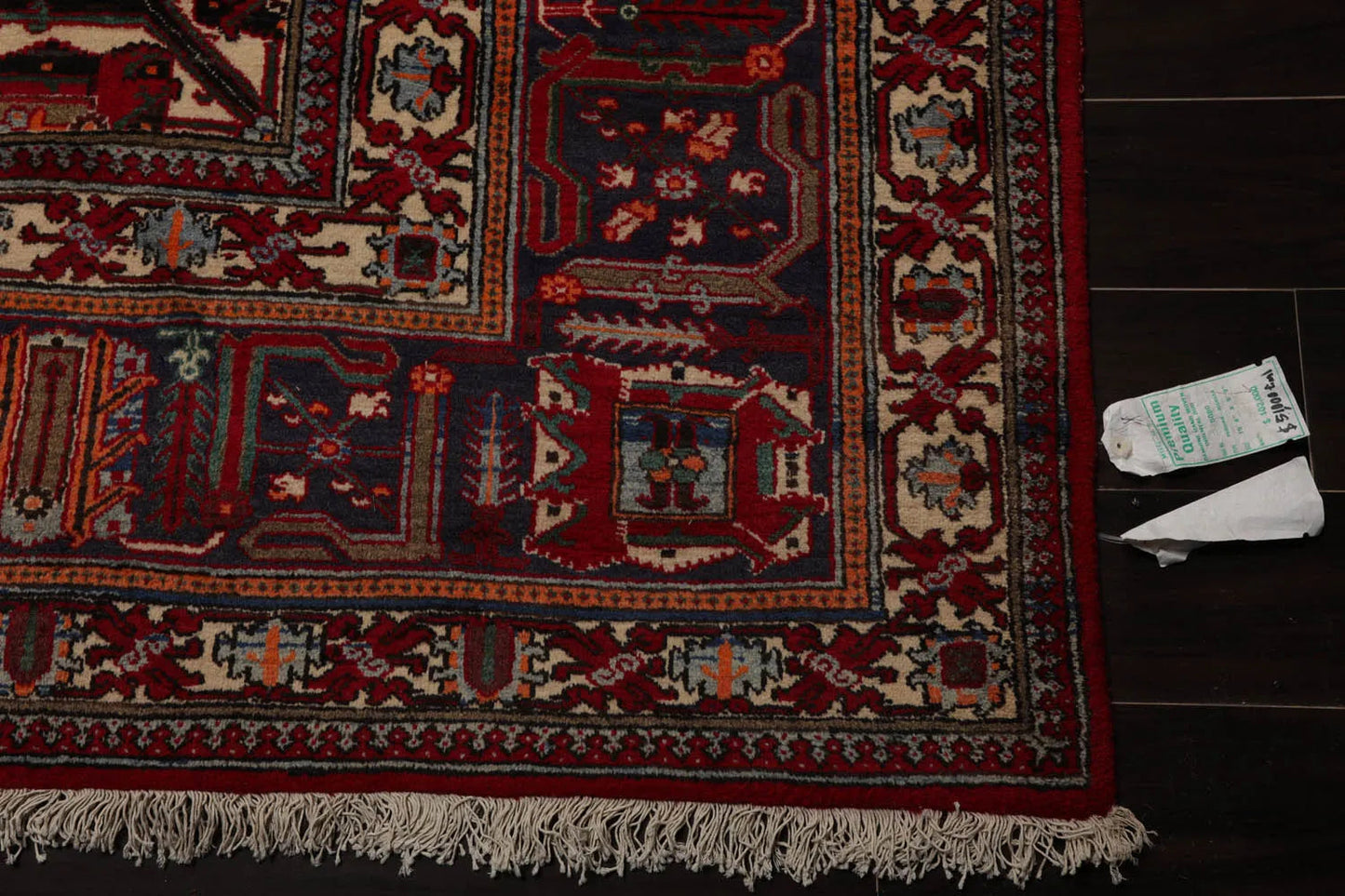 9'9"x19'4" Palace Red Hand Knotted 100% Wool Traditional Oriental Area Rug-4
