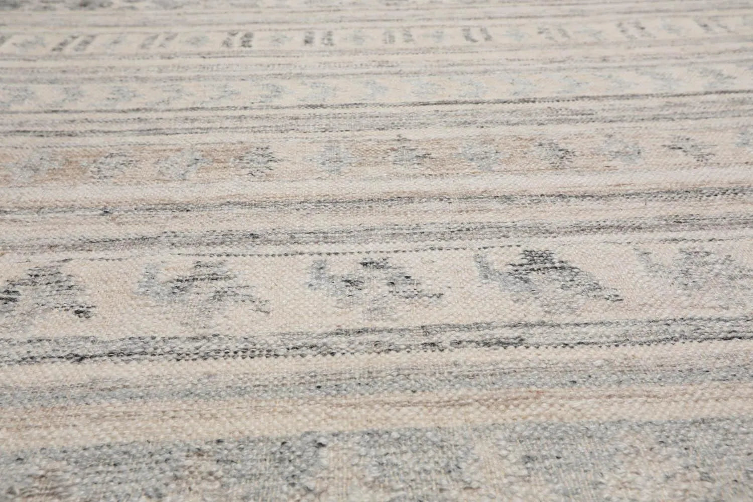 5' x 8' Hand Woven Wool Southwestern Flatweave Kilim Oriental Area Rug Beige-4