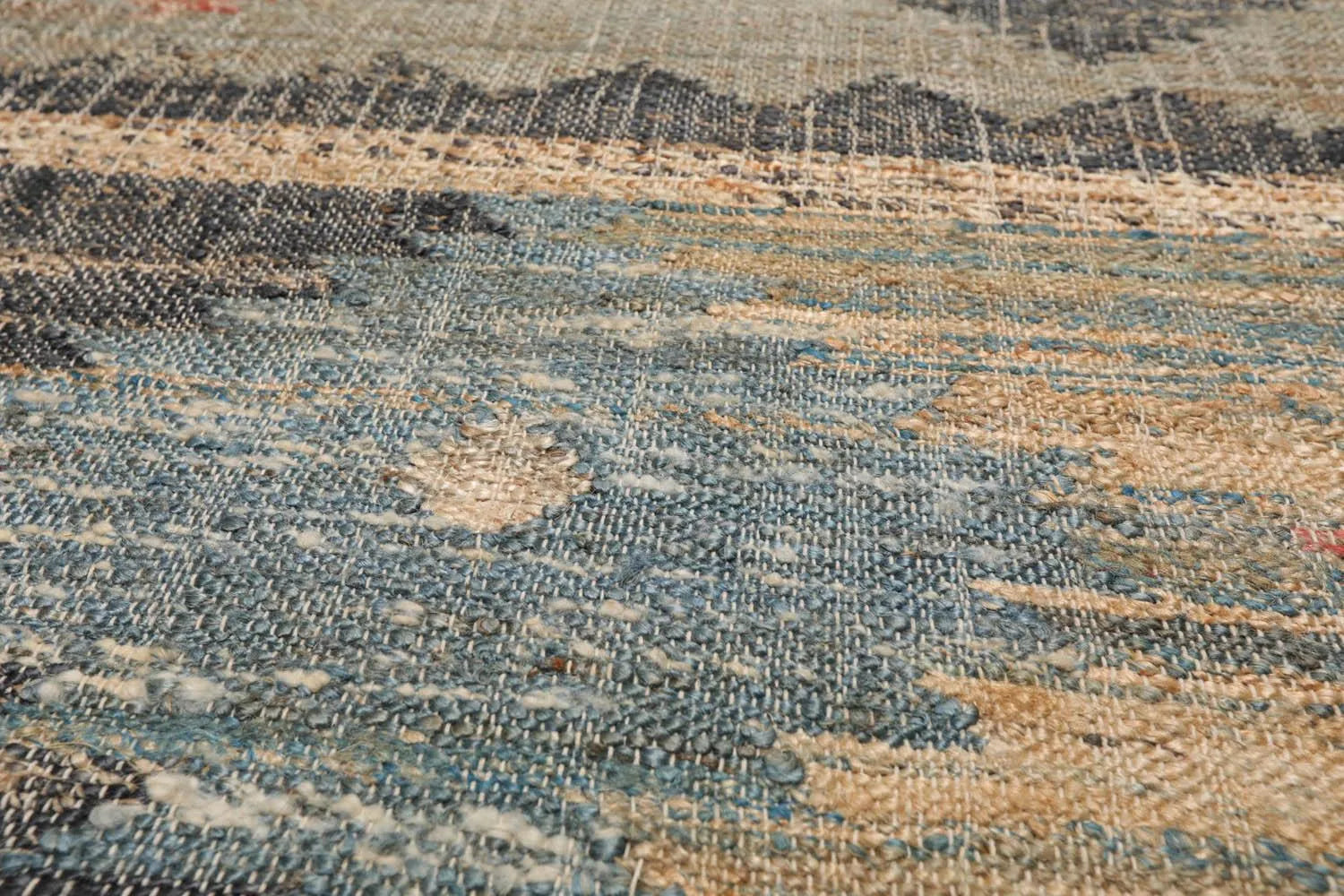 5'6''x7'3'' Hand Woven Natural Fiber Jute Southwestern Flatweave Kilim Area Rug-4