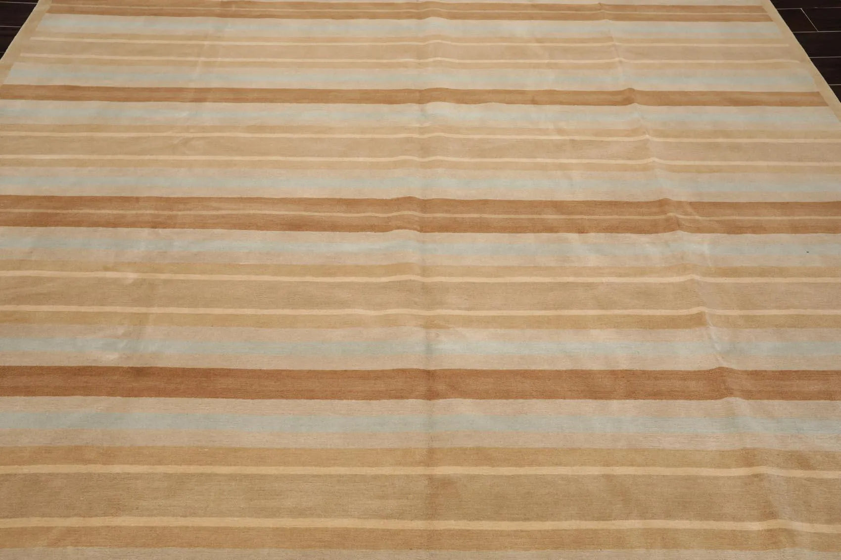 8'x 10' Hand Knotted Tibetan 100% Wool Stripes 150 KPSI Modern Area Rug Tan-3