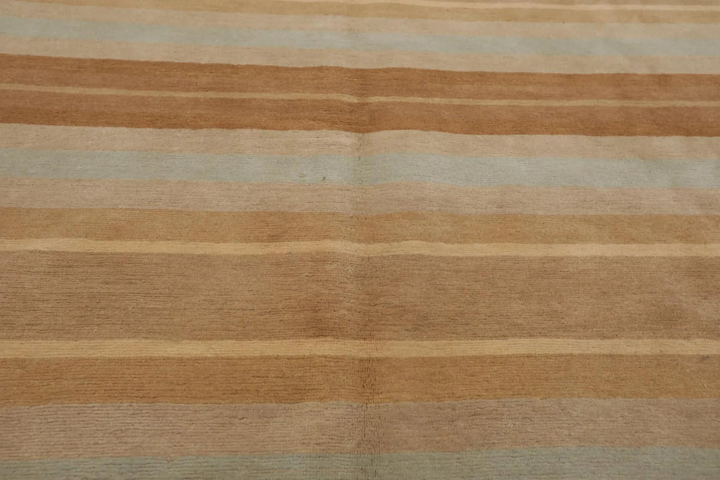 8'x 10' Hand Knotted Tibetan 100% Wool Stripes 150 KPSI Modern Area Rug Tan-4