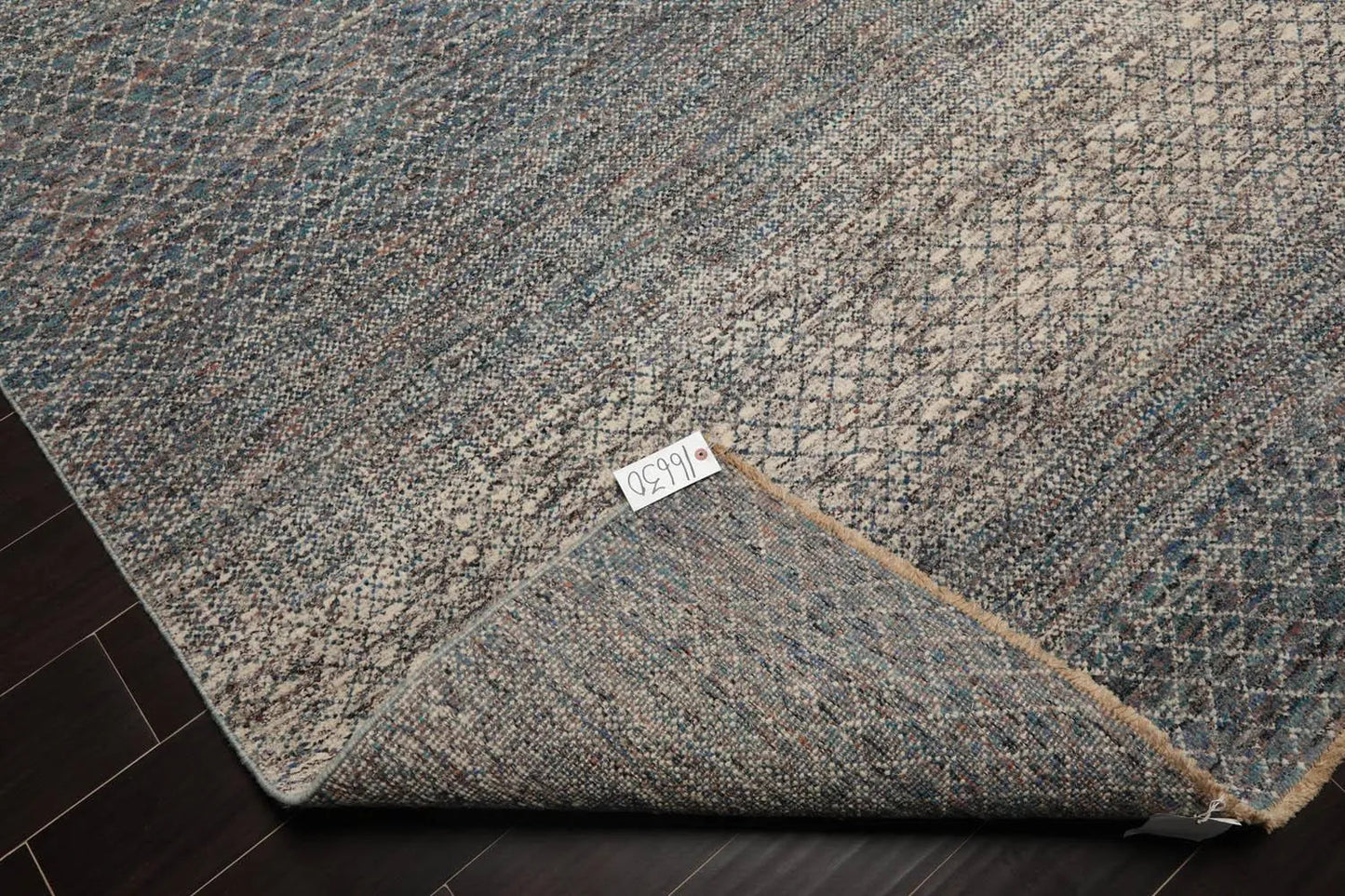 8' x 10' Hand Knotted 100% Wool Modern Oriental Area Rug Ivory, Blue, Aqua-4