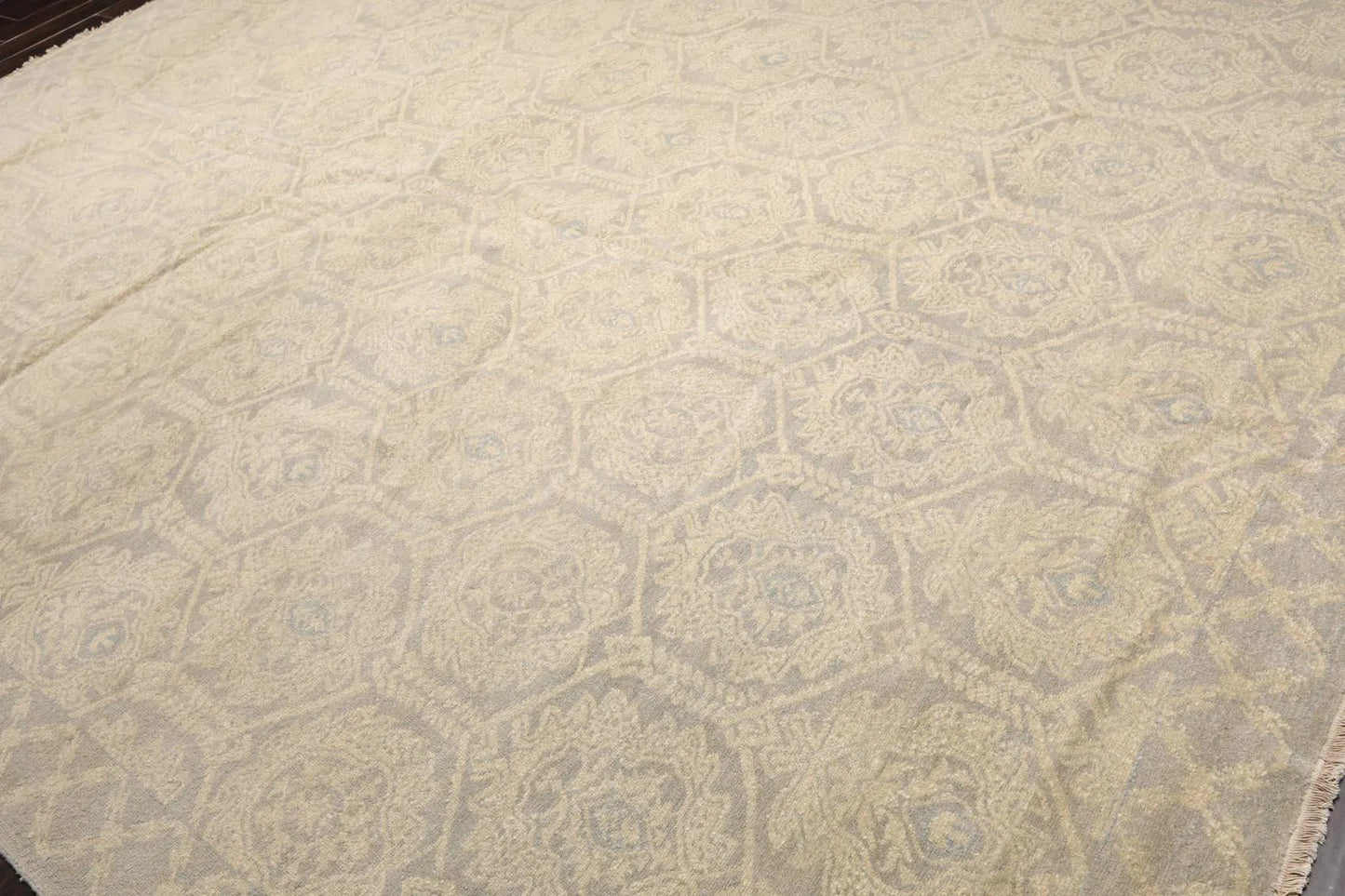 10'3'' x 14' Hand Knotted 100% Wool Turkish Oushak Transitional Area Rug Gray-2
