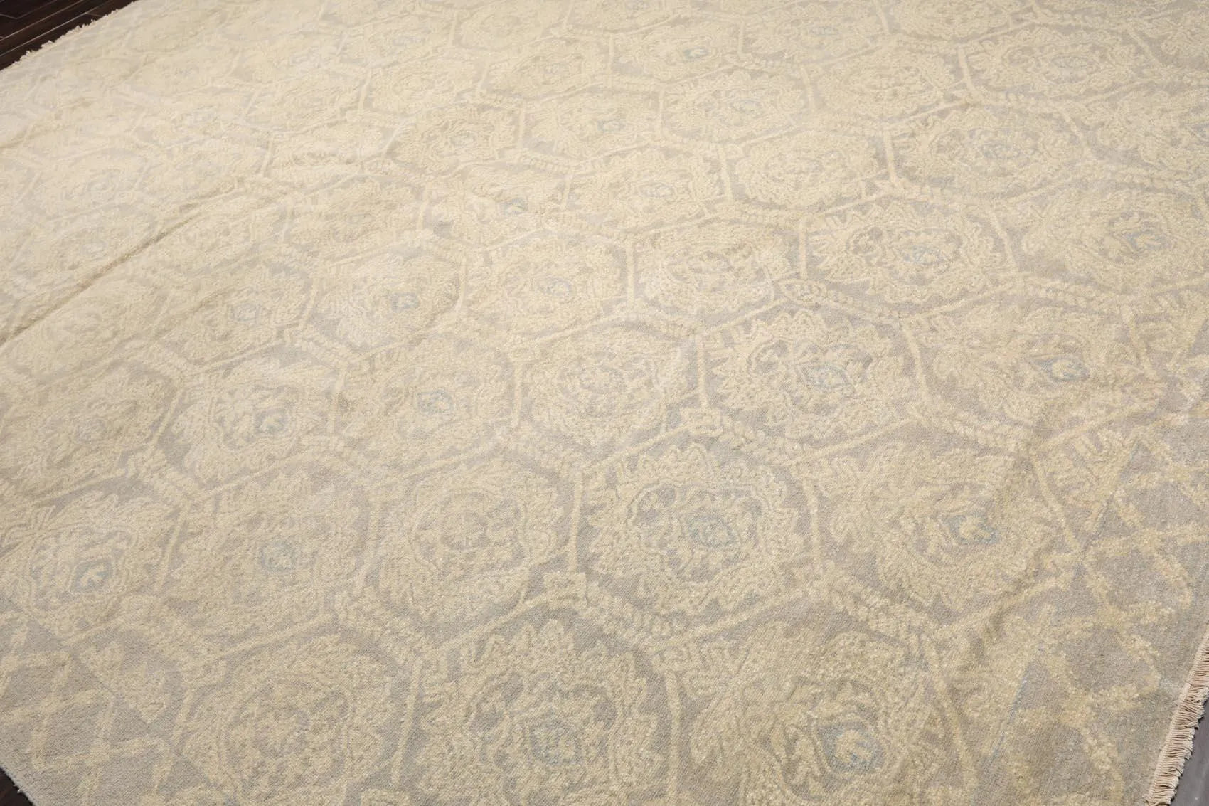 10'3'' x 14' Hand Knotted 100% Wool Turkish Oushak Transitional Area Rug Gray-2