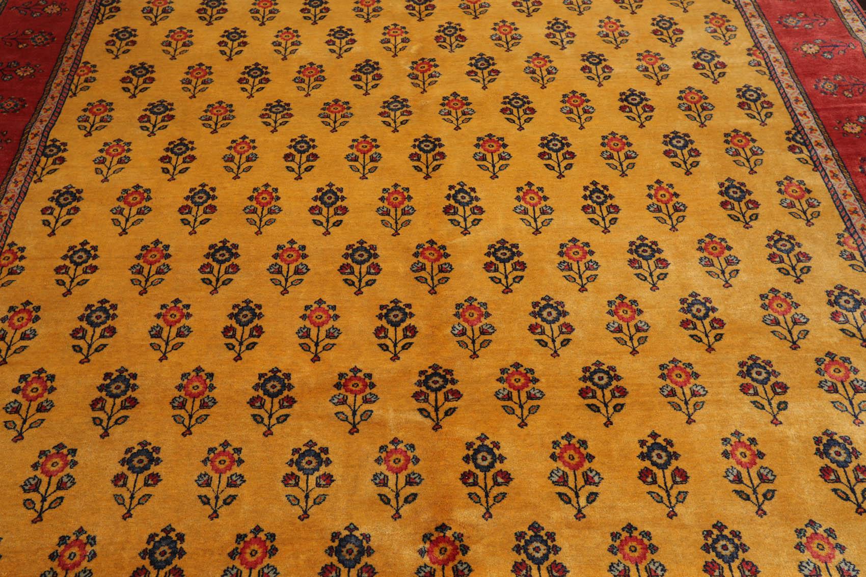 8'3'' x 9'10" Hand Knotted Wool Qashqaai Traditional 300 KPSI Oriental Area Rug Gold-4
