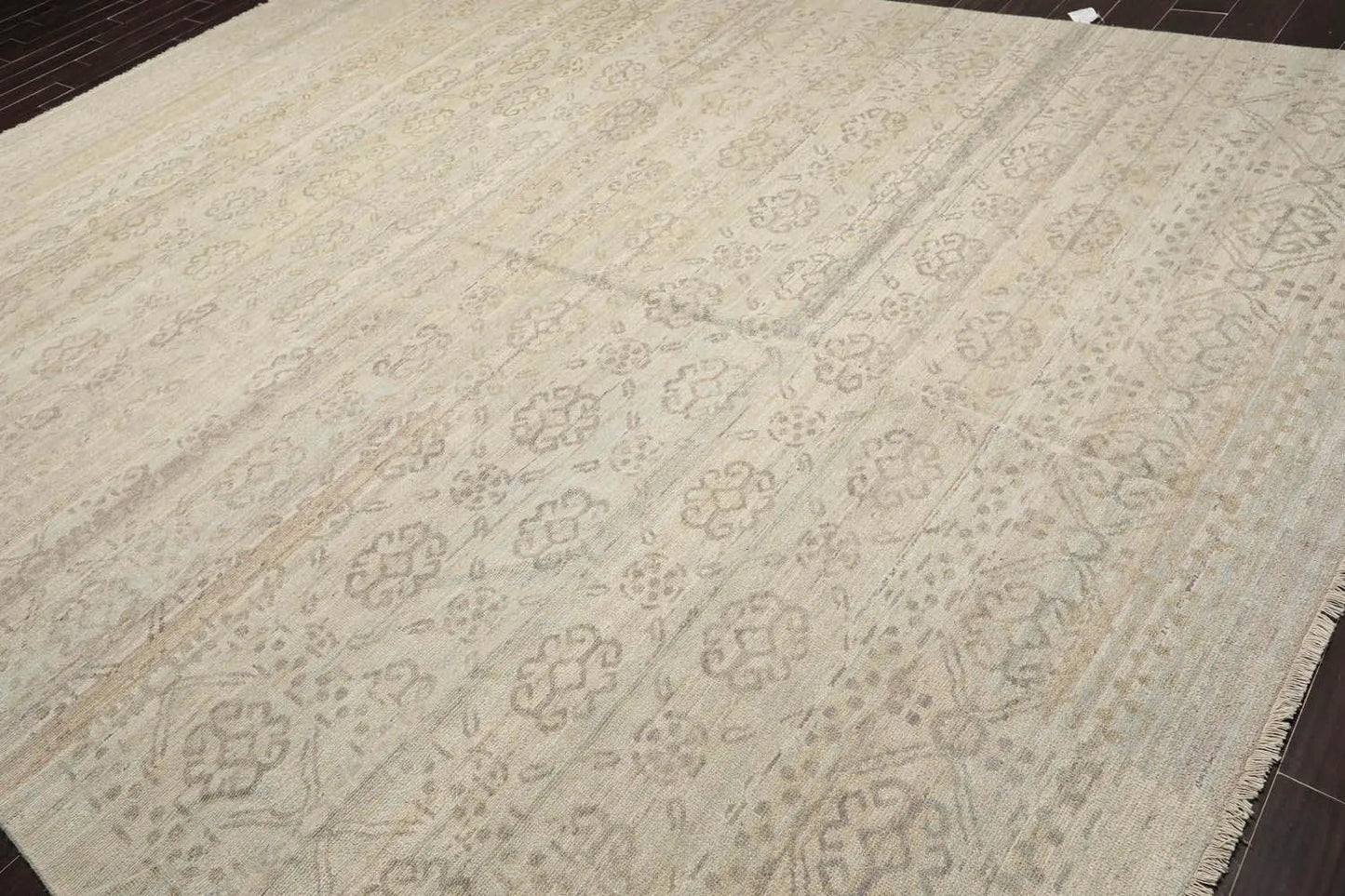 10' x14' Hand Knotted Wool Turkish Oushak Area Rug Transitional Grayish Beige-2