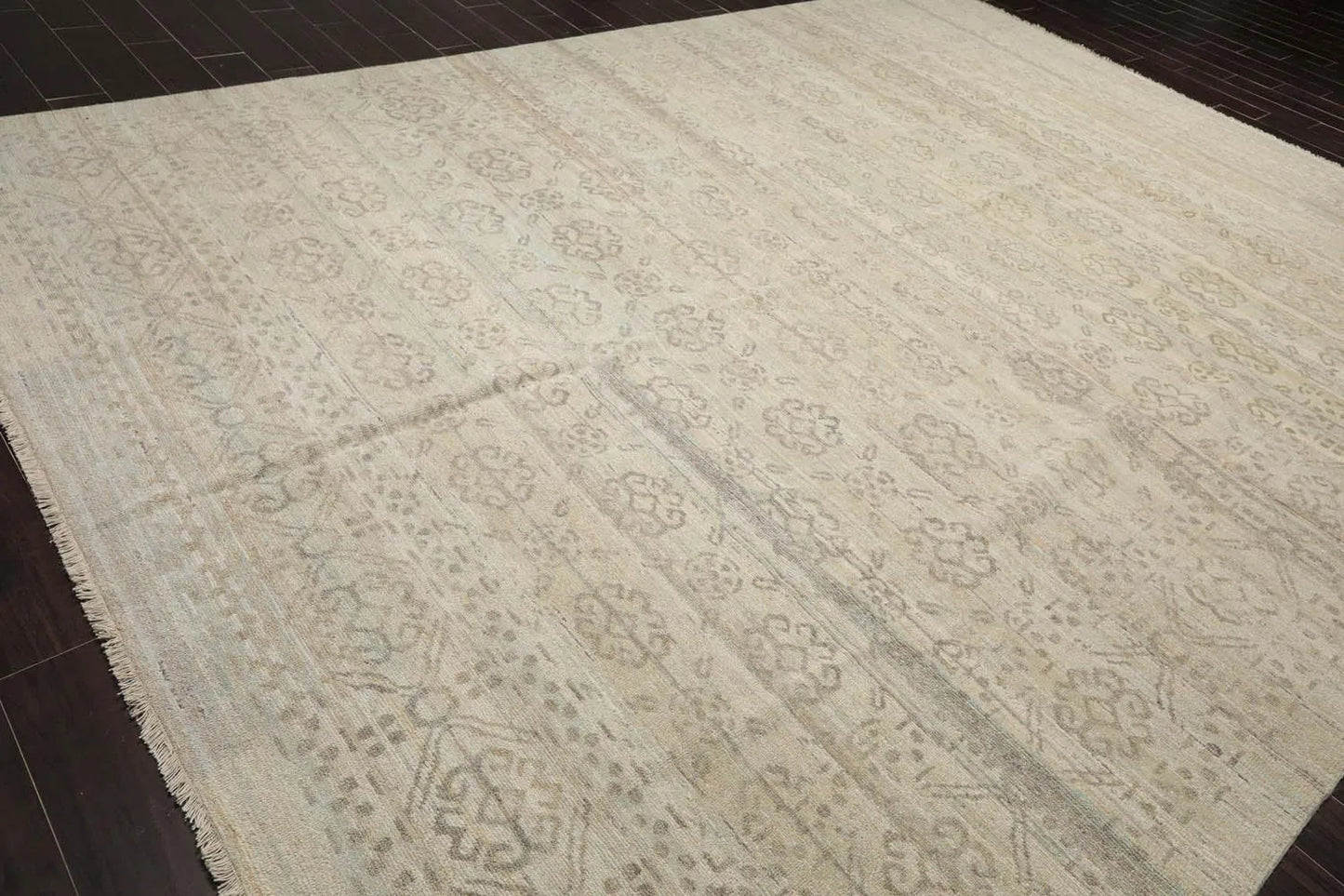 10' x14' Hand Knotted Wool Turkish Oushak Area Rug Transitional Grayish Beige-3