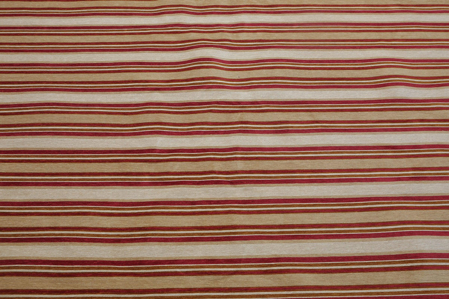 9'2" x 11'8" Contemporary Stripes Designer Cotton Flatweave Area Rug Beige-3