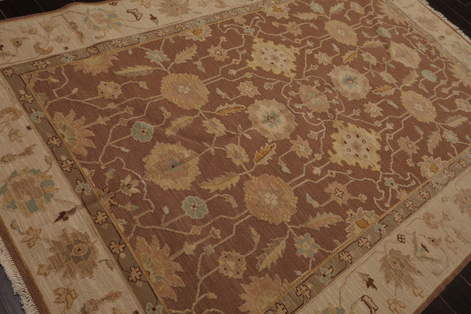 5’10”x8’10" Hand Knotted Wool High Low Pile Sculpted Area Rug-3
