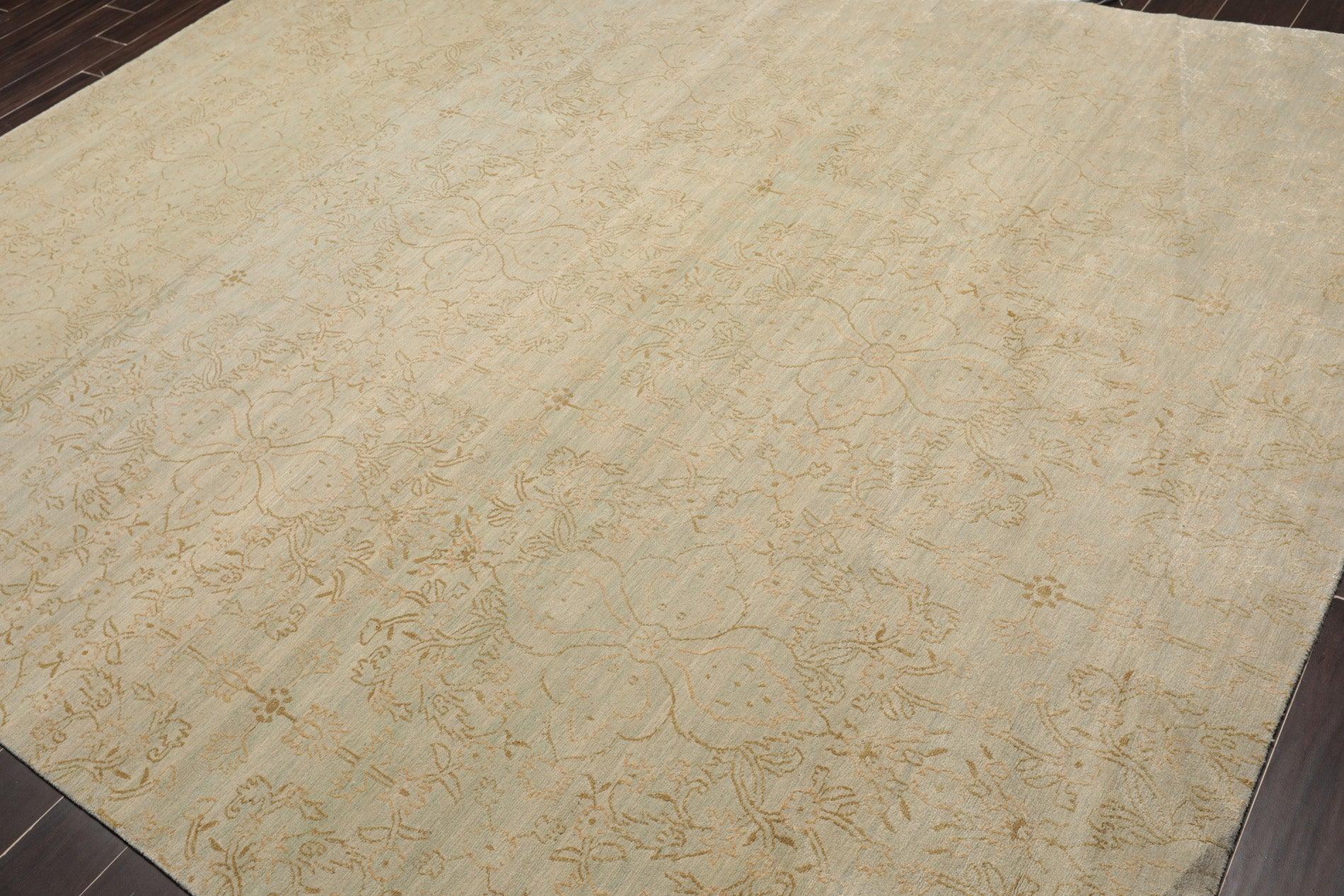 8' x 10'3" Hand Knotted Auth Wool & Silk Tibetan Oriental Area Rug Mint-2