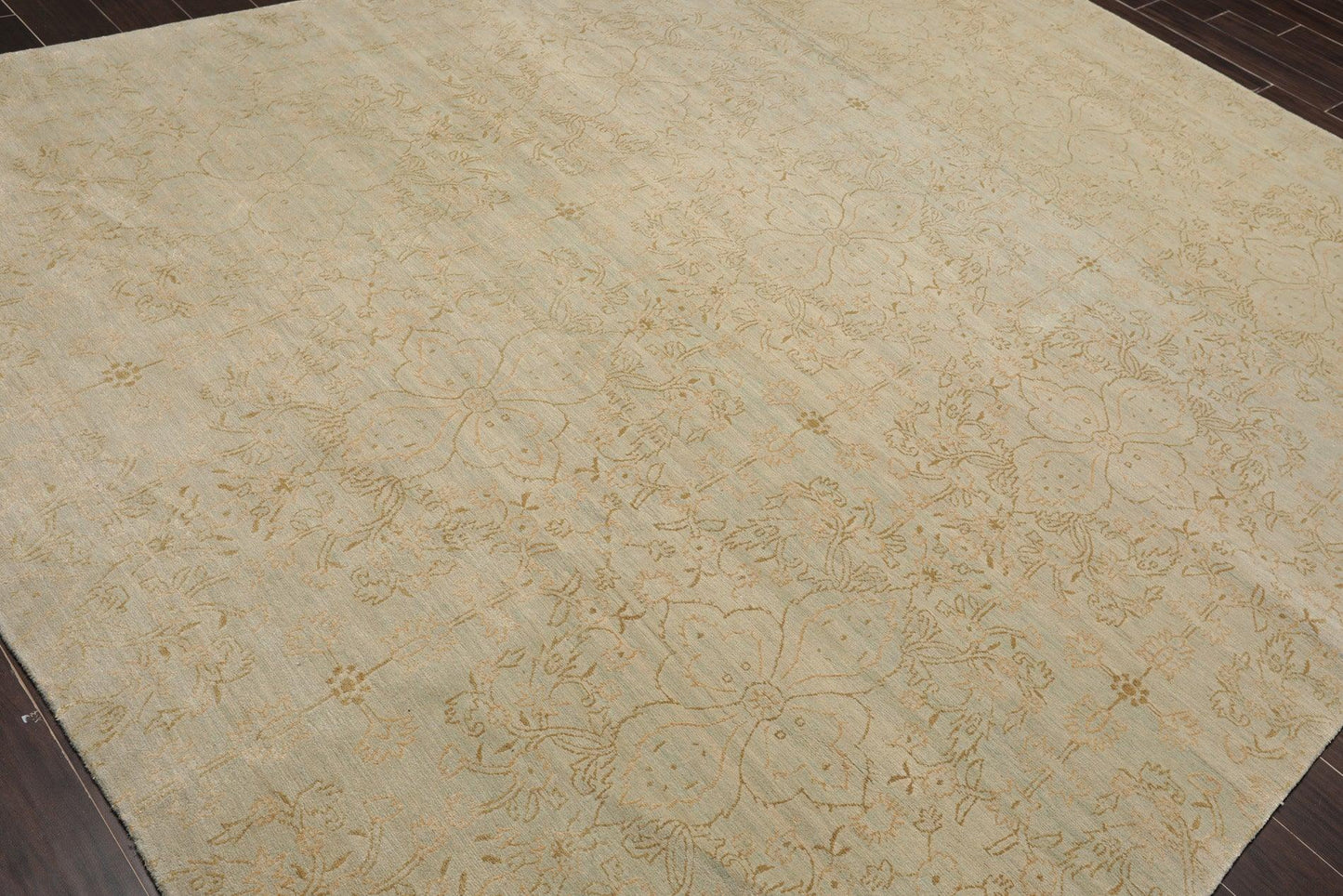 8' x 10'3" Hand Knotted Auth Wool & Silk Tibetan Oriental Area Rug Mint-3